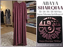 Abaya Sharqiaa Yıkanmış İpek (Kupra) Abaya – Şal Dahil Lüks Tesettür Ferace