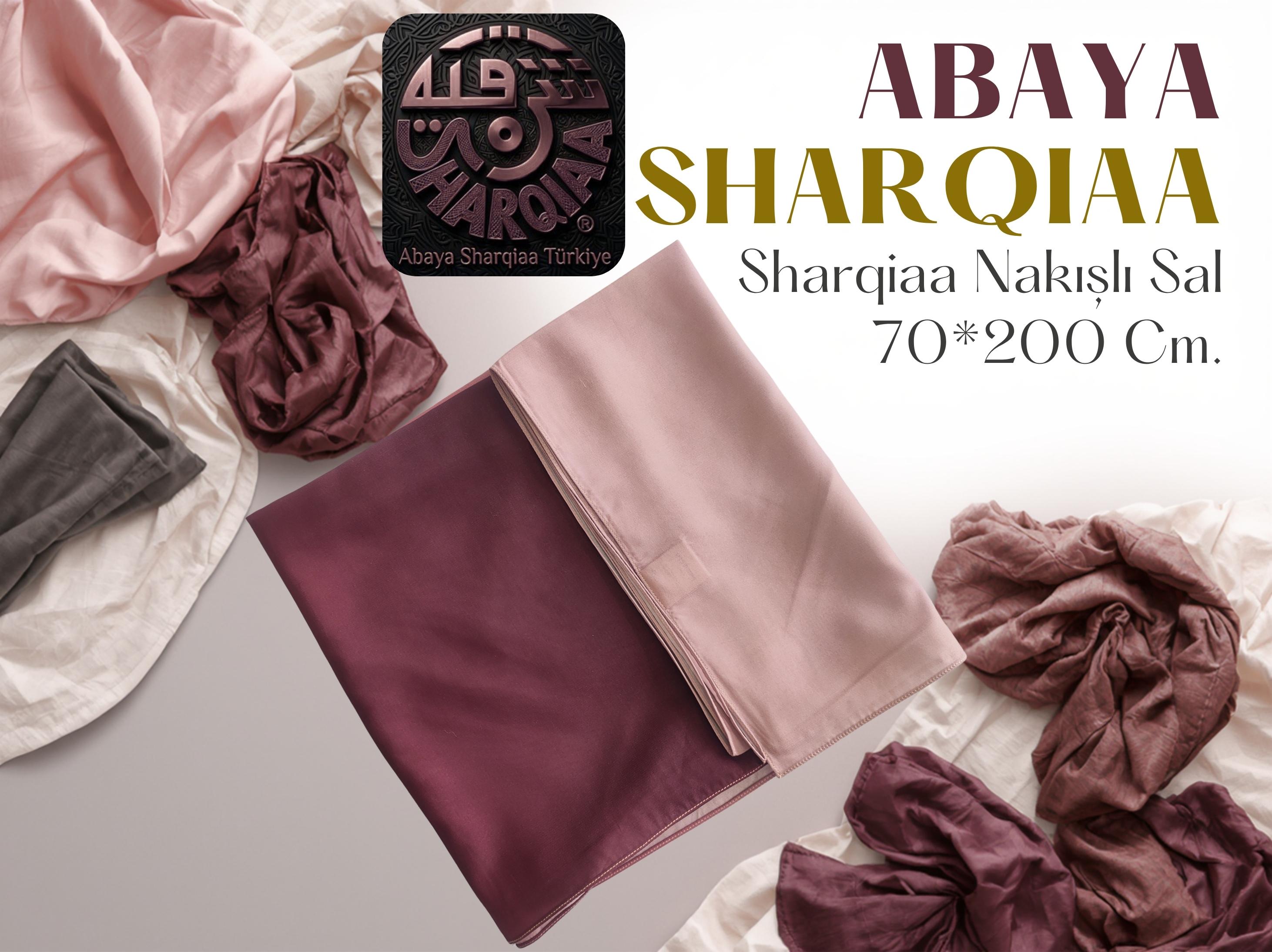 Sharqiaa Çift Renk Şal - Premium İki Renkli Abaya Şalı